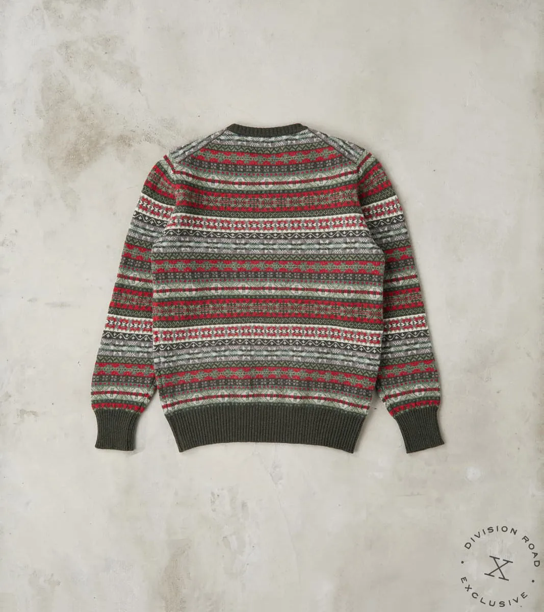 Fair Isle Lambswool Crewneck - Festive Forest sold by Division Road product image thumbnail 2