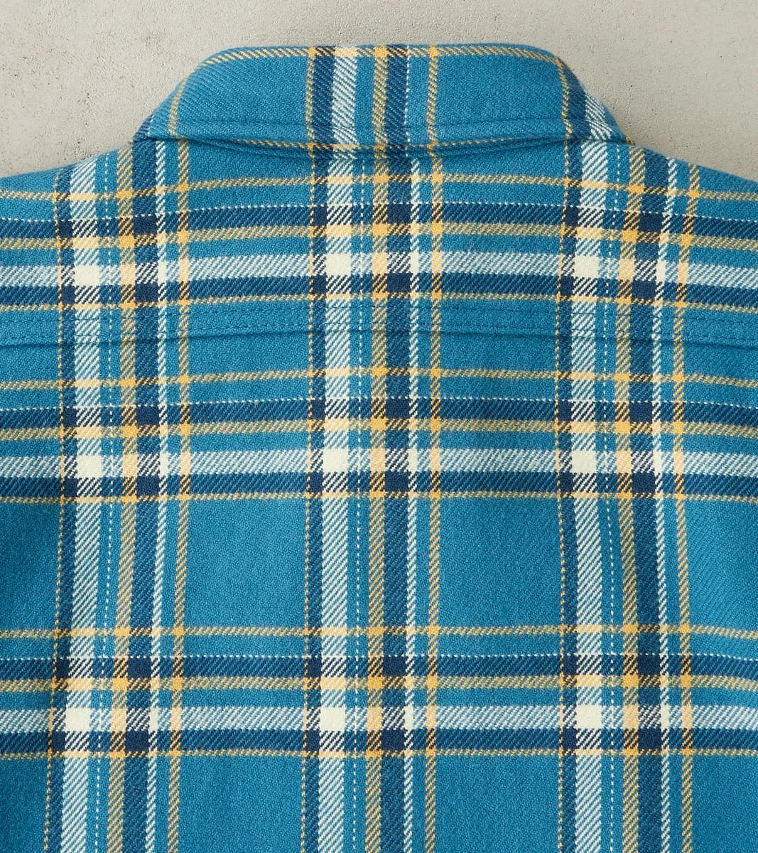 435-BLU - Work Shirt - 12oz Ultra Heavy Flannel Blue American Check sold by Division Road product image thumbnail 4