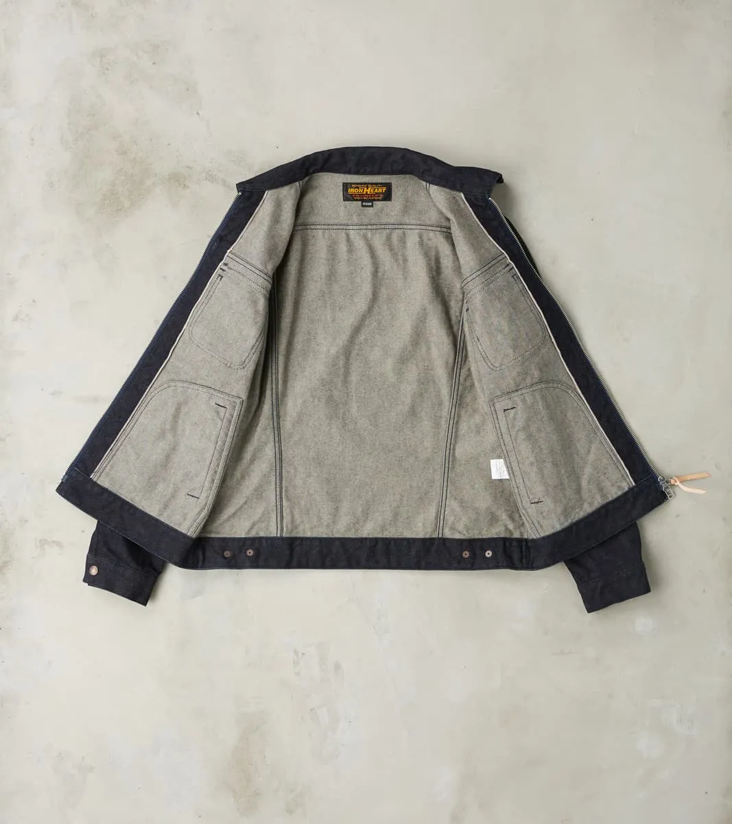 122J-IND - Work Jacket - 14oz Broken Twill Selvedge Denim Indigo sold by Division Road product image thumbnail 3