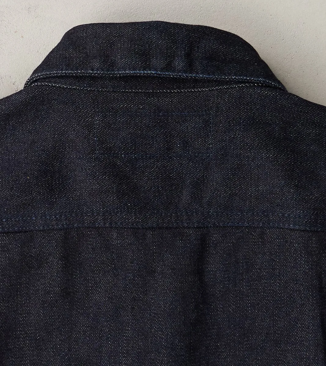 122J-IND - Work Jacket - 14oz Broken Twill Selvedge Denim Indigo sold by Division Road product image thumbnail 5