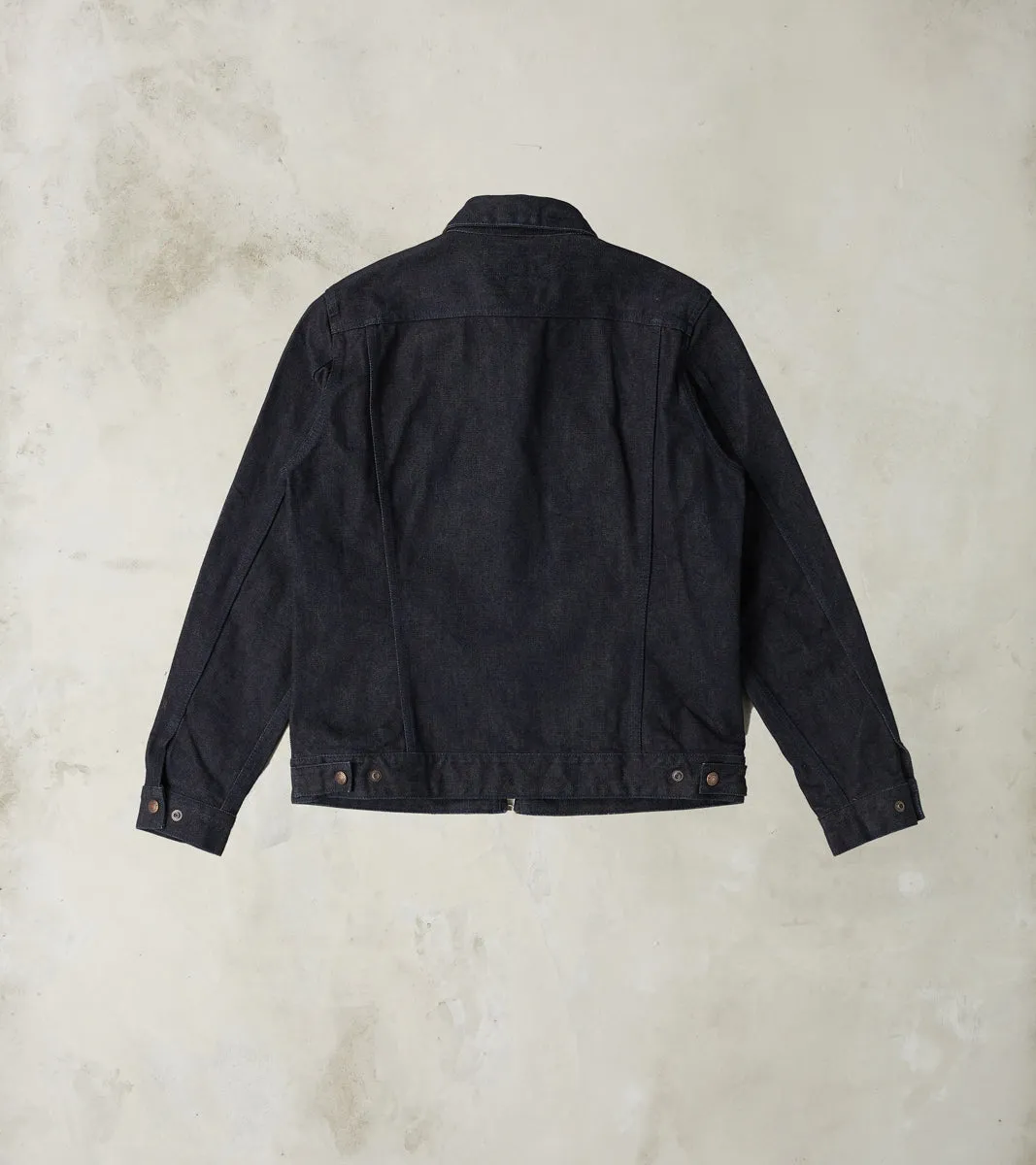 122J-IND - Work Jacket - 14oz Broken Twill Selvedge Denim Indigo sold by Division Road product image thumbnail 2