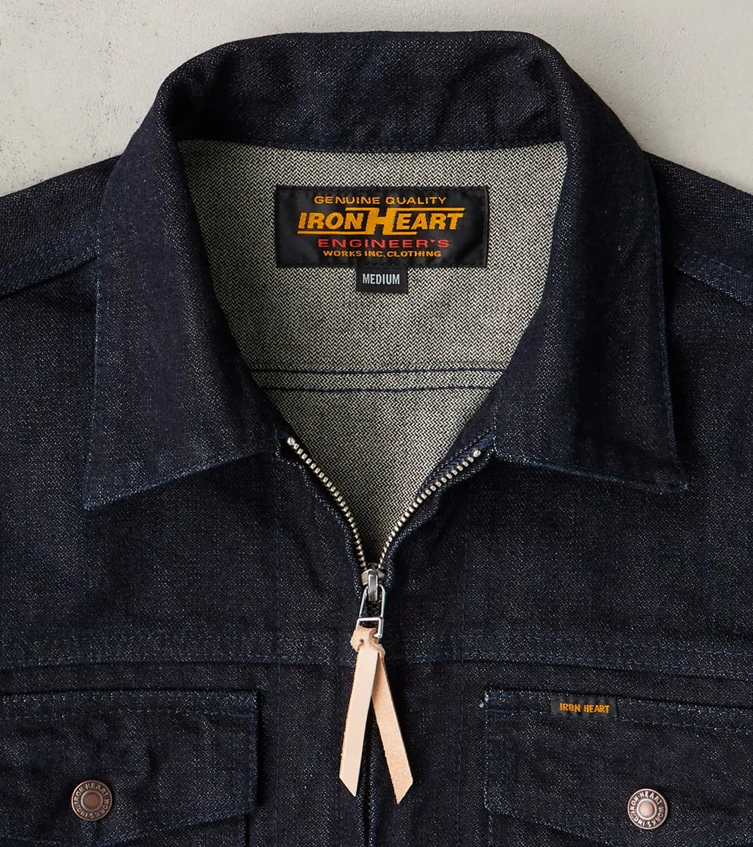 122J-IND - Work Jacket - 14oz Broken Twill Selvedge Denim Indigo sold by Division Road product image thumbnail 4