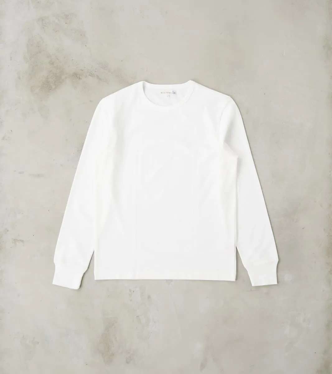 2M15 Good Originals - 6.8oz Vintage Machine 2-Thread Longsleeve - 01 White sold by Division Road