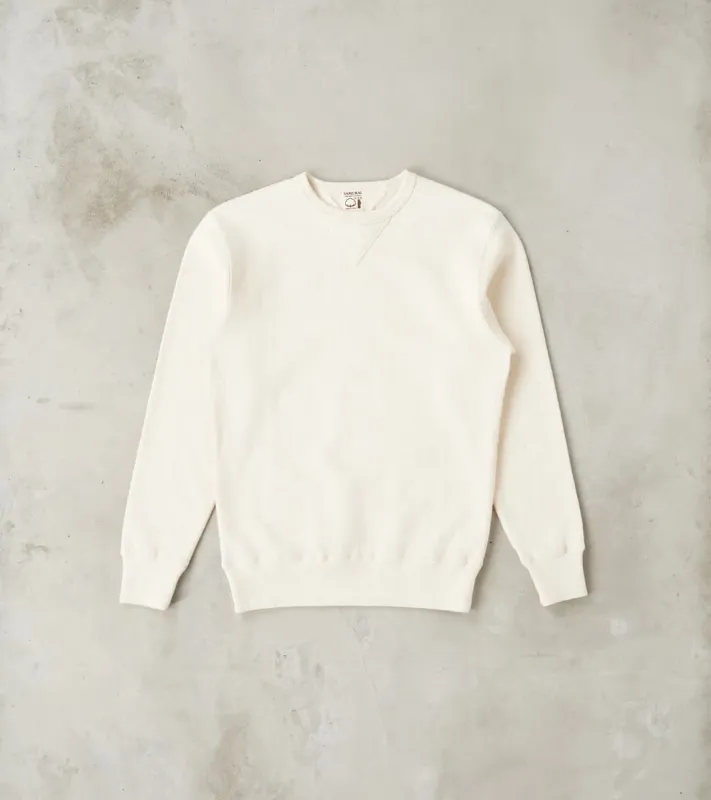 SWS-SC01 Japanese Cotton Heavyweight Sweatshirt - Natural made by Samurai Jeans