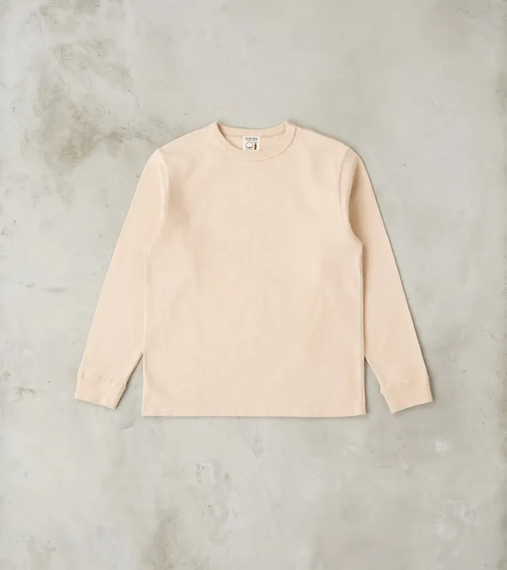 SJSLT-SC01 Japanese Cotton Long Sleeve T-Shirt - Kuri Light sold by Division Road