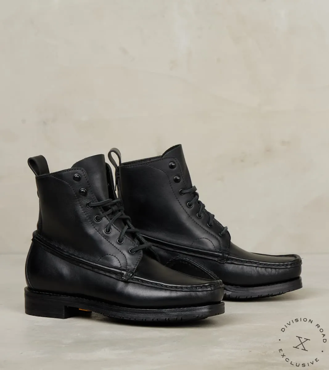 Hunter Moc - Vibram ASP Neo Lug - Heinen Black sold by Division Road