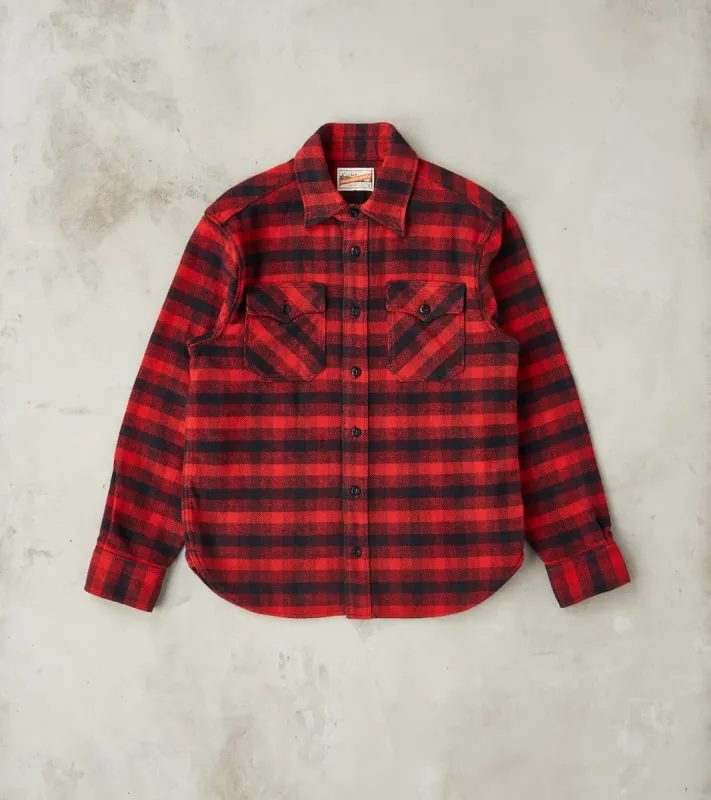 Scout - Japanese Flannel - Furnace Red Plaid sold by Division Road