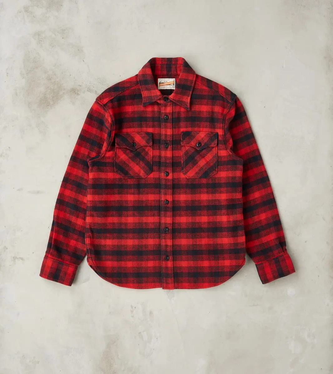 Scout - Japanese Flannel - Furnace Red Plaid sold by Division Road