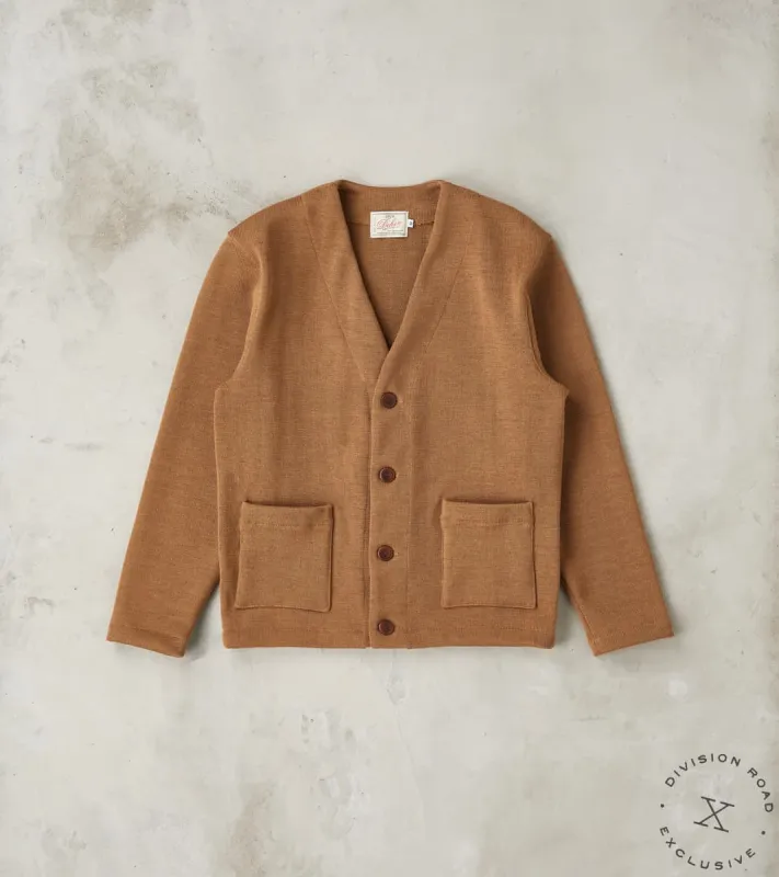 Casual Cardigan - Dark Tan sold by Division Road