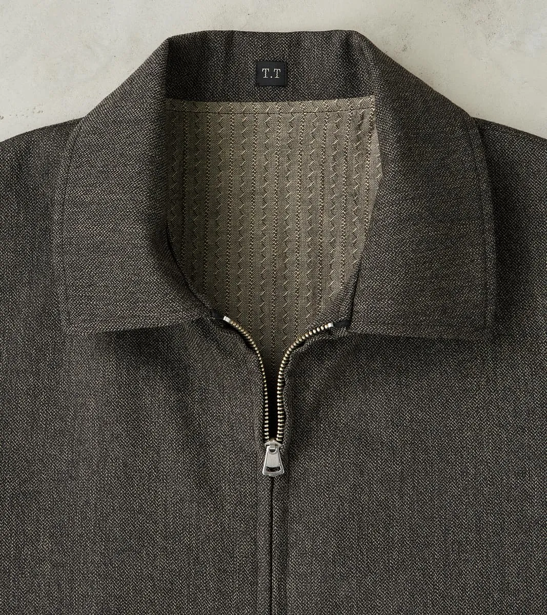 Lot. 306 Cossack Jacket - Serge Twill Wool - Melange Charcoal sold by Division Road product image thumbnail 4