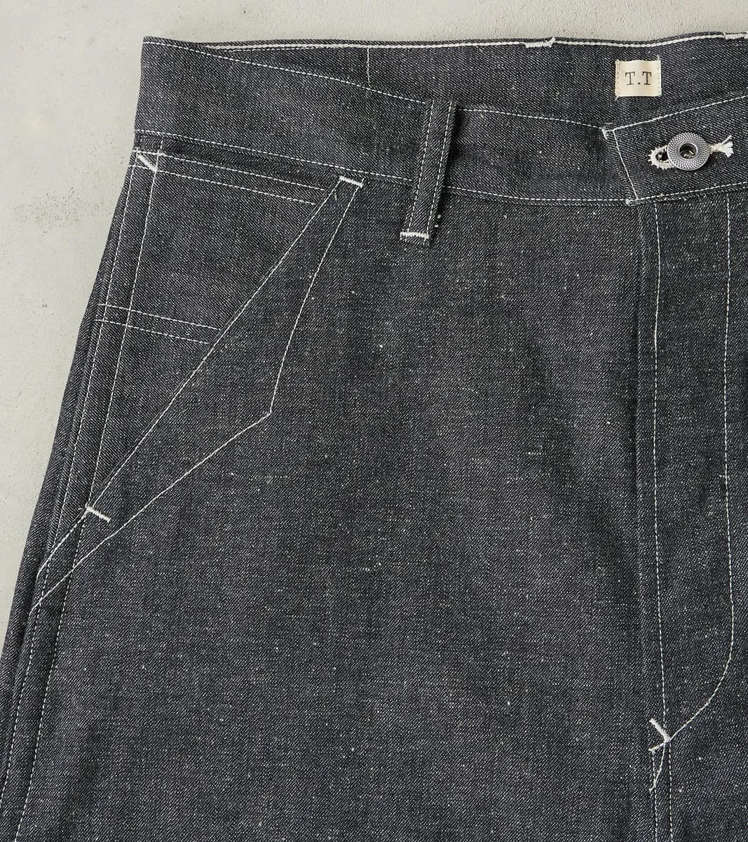 Lot. 717 Denim Painter Pants - Wide Straight - Raw Green Cast Indigo sold by Division Road product image thumbnail 5