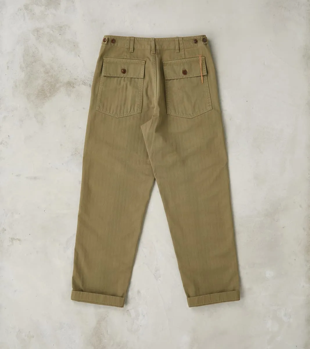 New Fatigue Trouser - Sage Herringbone Twill sold by Division Road product image thumbnail 2