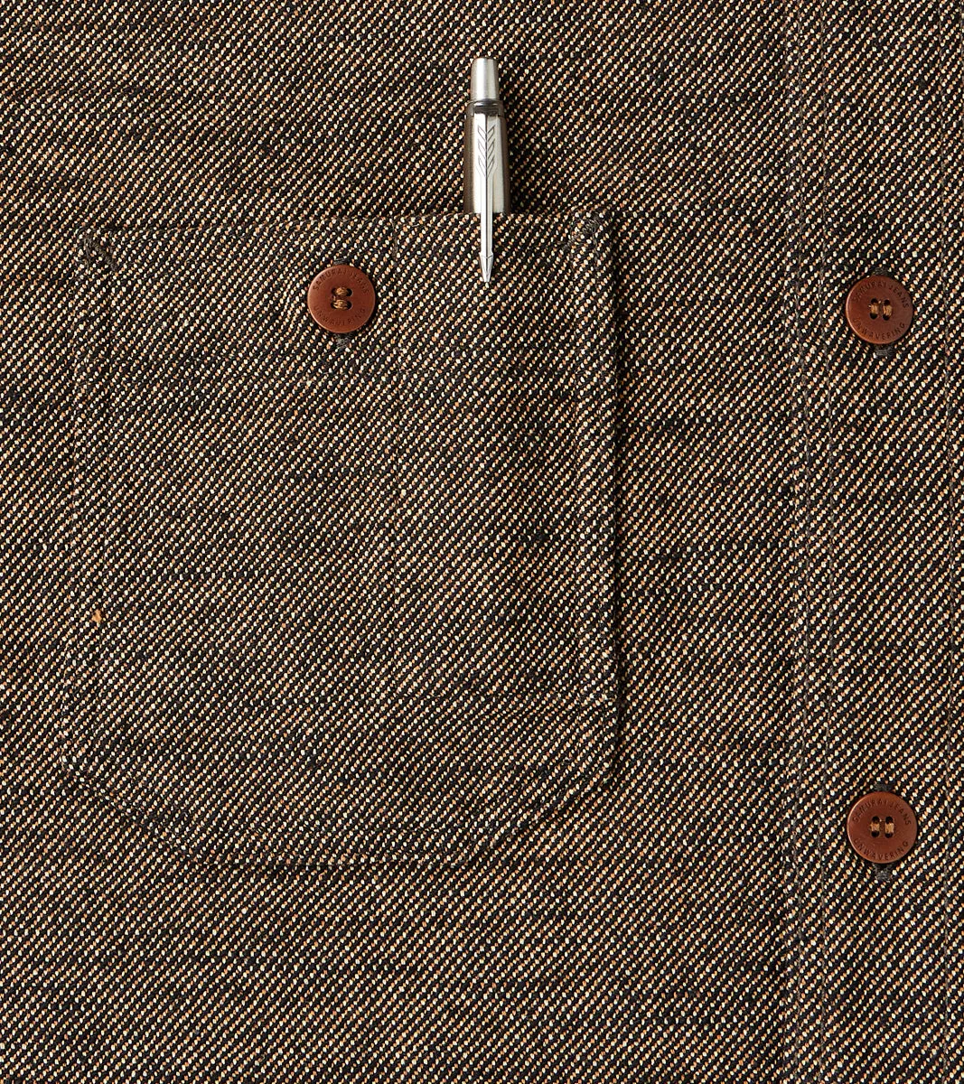 SMN25-01W Black Elemental Flannel Work Shirt sold by Division Road product image thumbnail 5