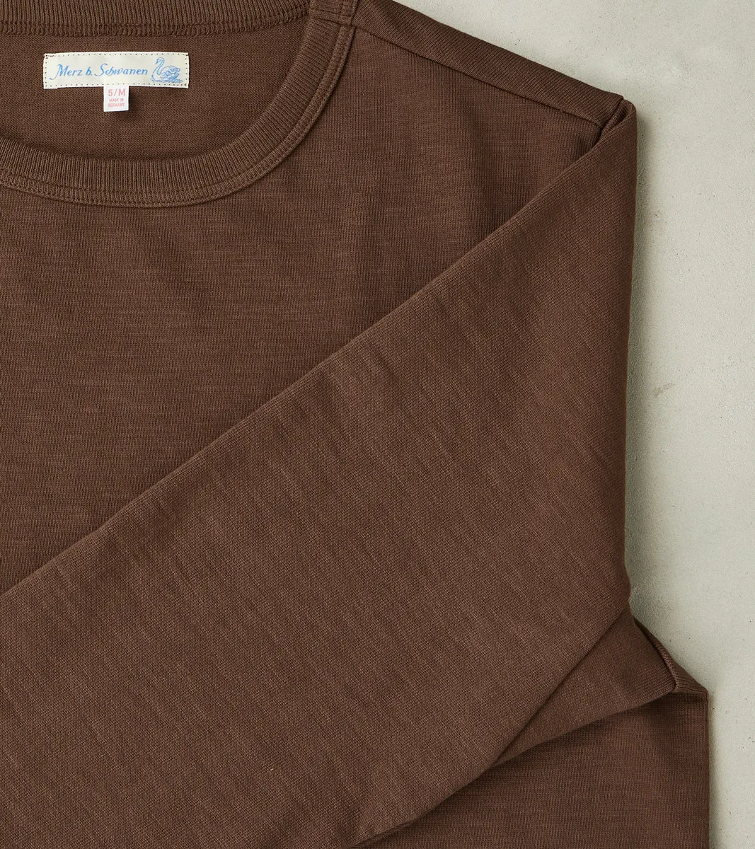 S218 Good Originals - 10.7oz Loopwheeled 2-Thread Heavyweight Longsleeve - 192 Chocolate sold by Division Road product image thumbnail 4