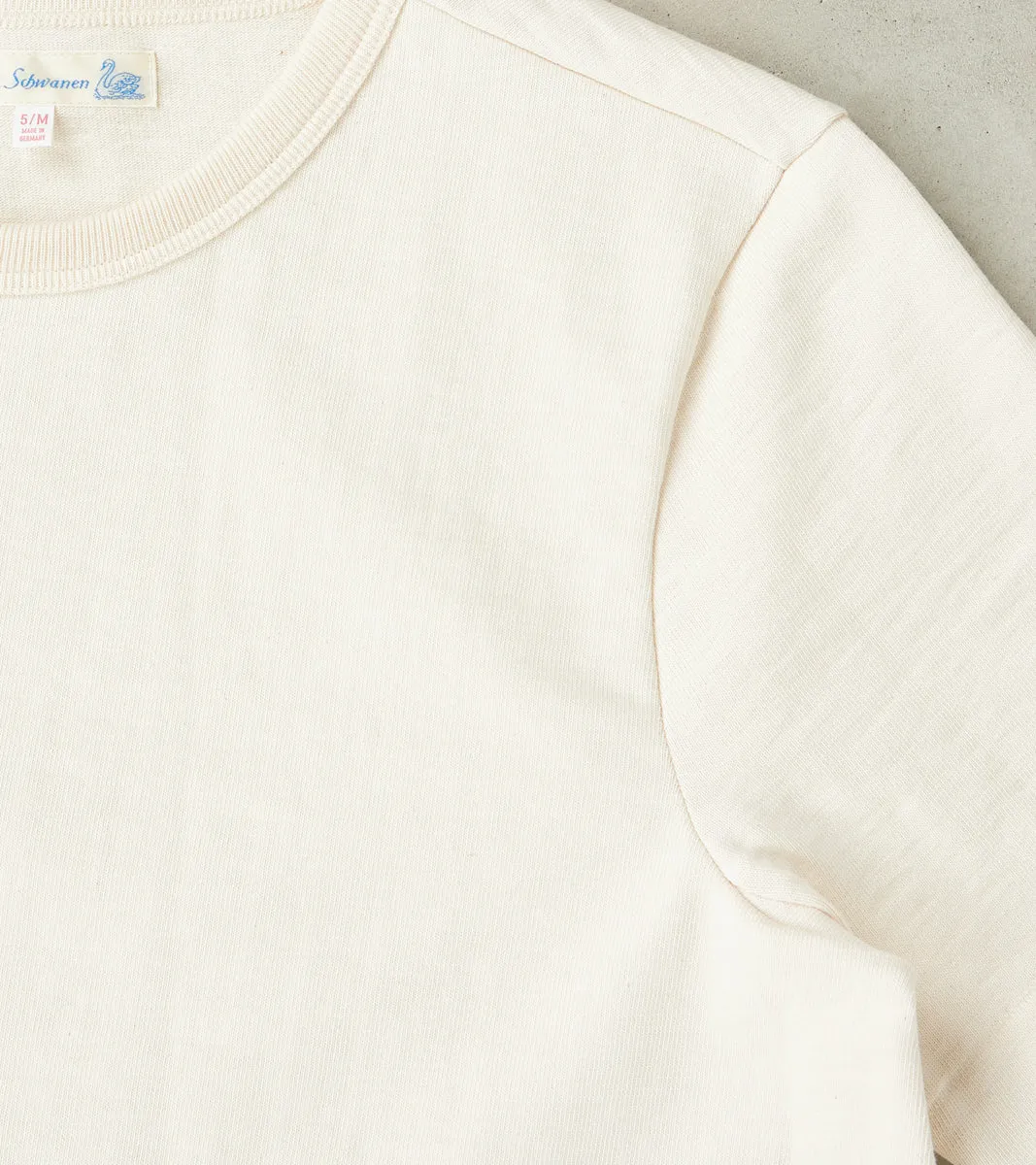 S214 Good Originals - 10.7oz Loopwheeled 2-Thread Heavyweight T-Shirt - 02 Nature sold by Division Road product image thumbnail 4