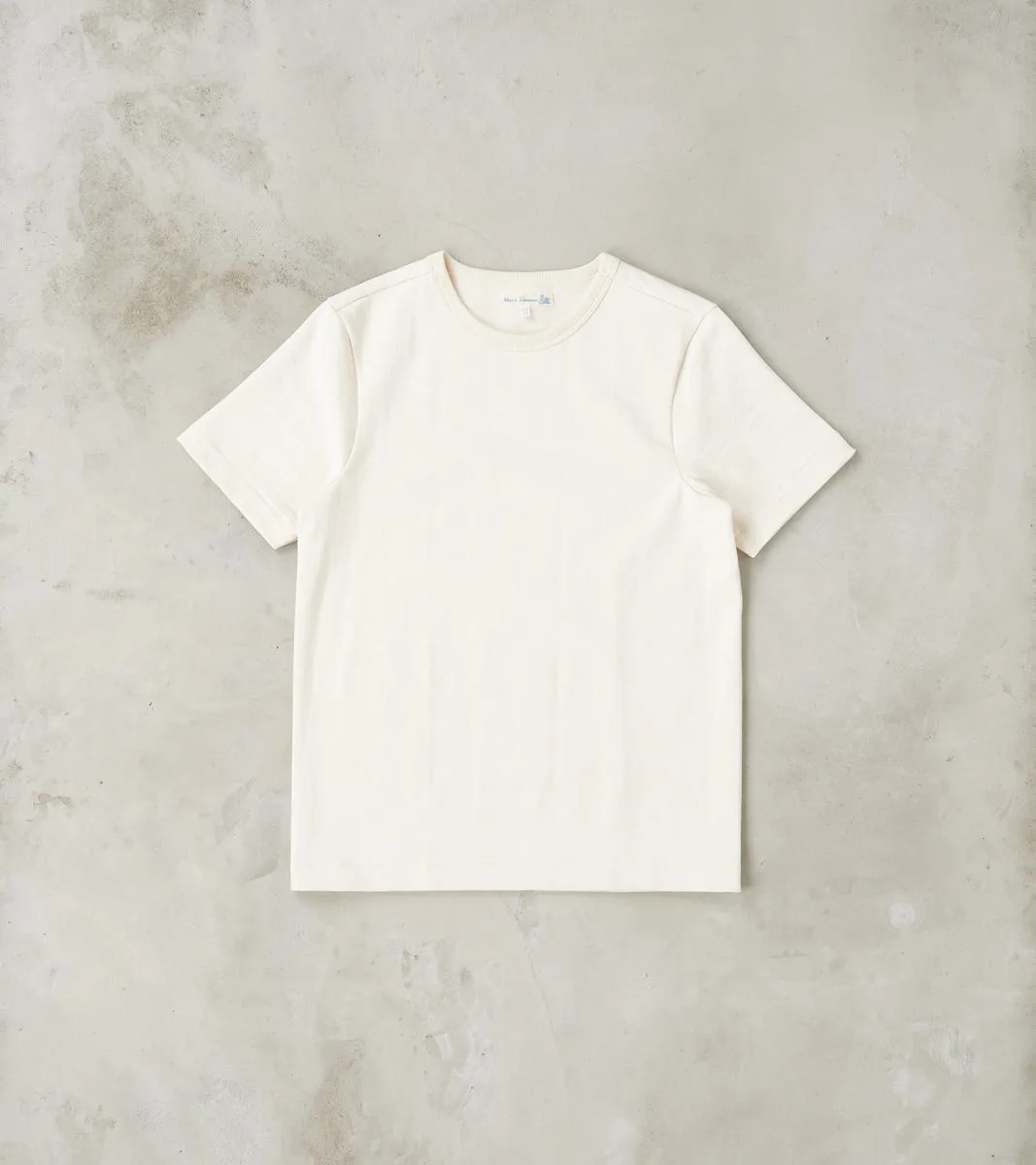 S214 Good Originals - 10.7oz Loopwheeled 2-Thread Heavyweight T-Shirt - 02 Nature sold by Division Road