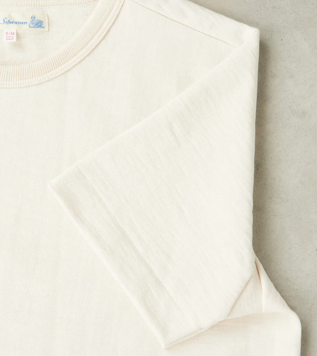 S214 Good Originals - 10.7oz Loopwheeled 2-Thread Heavyweight T-Shirt - 02 Nature sold by Division Road product image thumbnail 5