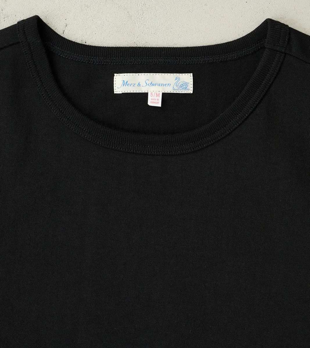 215 Good Originals - 7.2oz Loopwheeled 2-Thread T-Shirt - 99 Deep Black sold by Division Road product image thumbnail 3