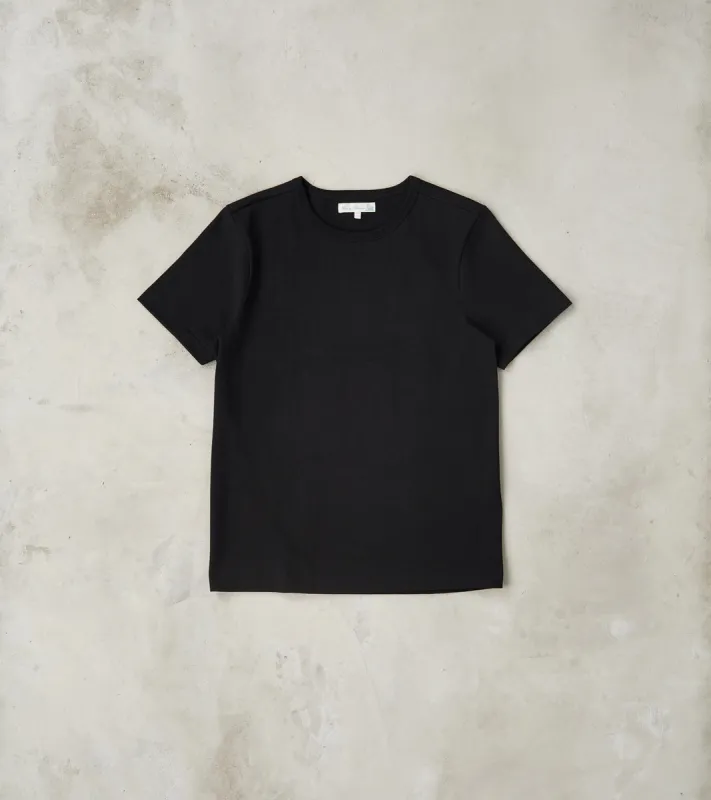 215 Good Originals - 7.2oz Loopwheeled 2-Thread T-Shirt - 99 Deep Black sold by Division Road