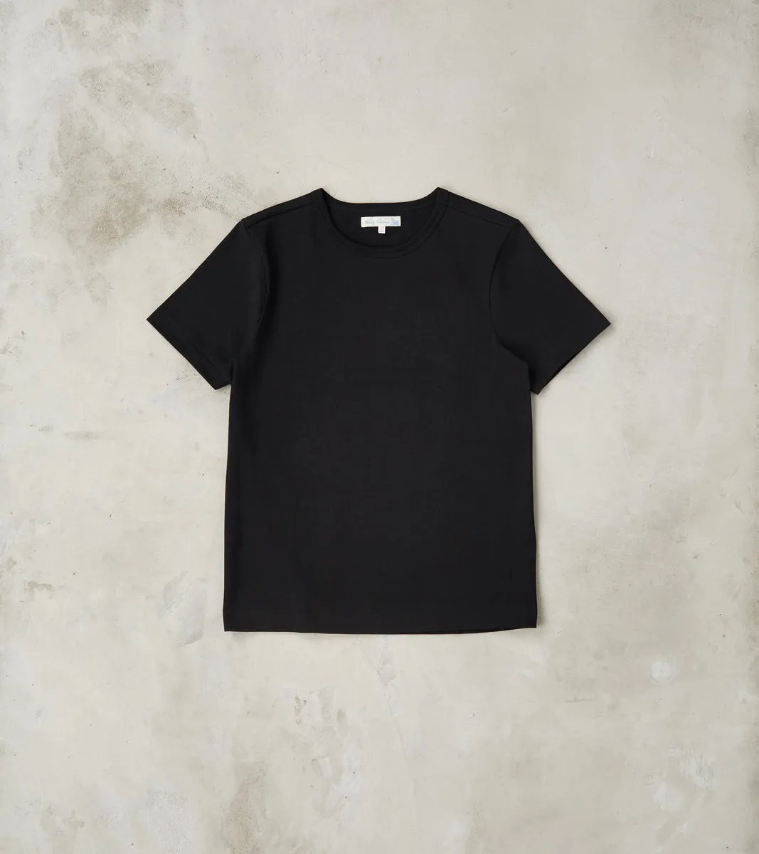 215 Good Originals - 7.2oz Loopwheeled 2-Thread T-Shirt - 99 Deep Black sold by Division Road