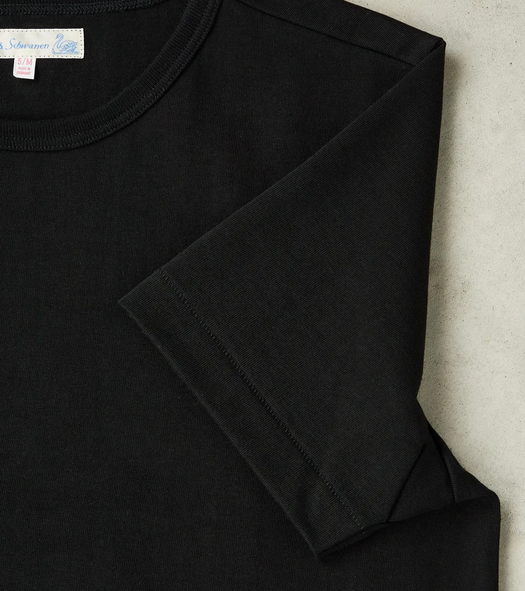 215 Good Originals - 7.2oz Loopwheeled 2-Thread T-Shirt - 99 Deep Black sold by Division Road product image thumbnail 5