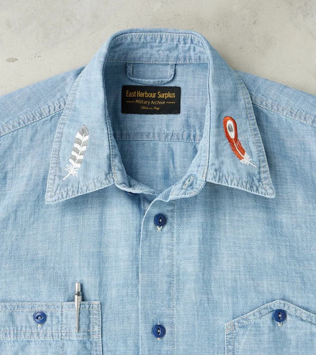 Kodiak 475 Work Shirt - Indigo Stone Washed Chambray sold by Division Road product image thumbnail 3