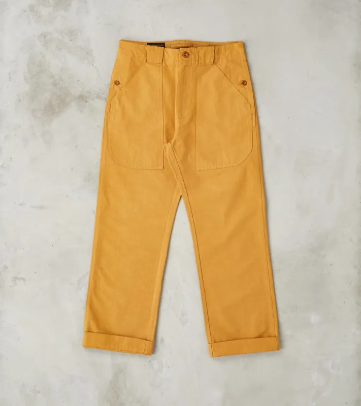 Logan 321 Swiss Army Pant - Straight Tapered - Mustard Military Canvas sold by Division Road