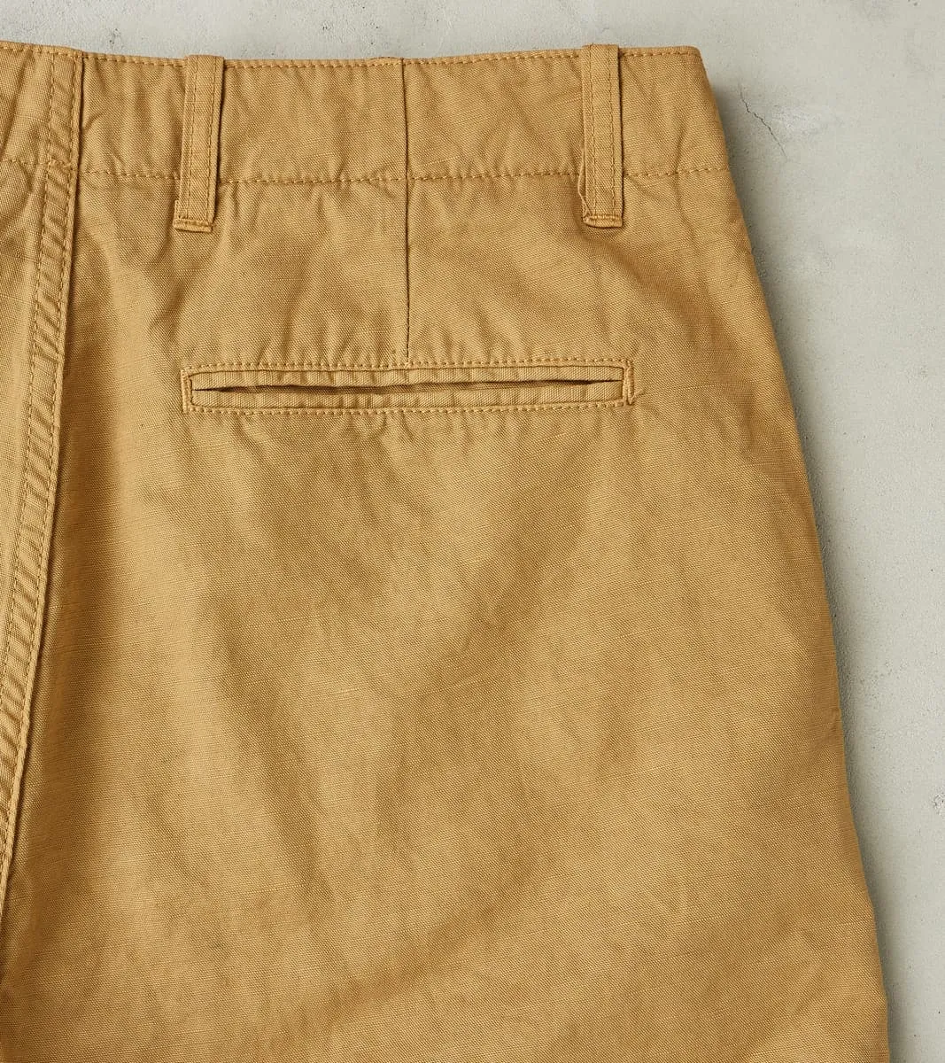 Axel 071 Chino Pant - Classic Tapered - Khaki Cotton Linen Canvas sold by Division Road product image thumbnail 3