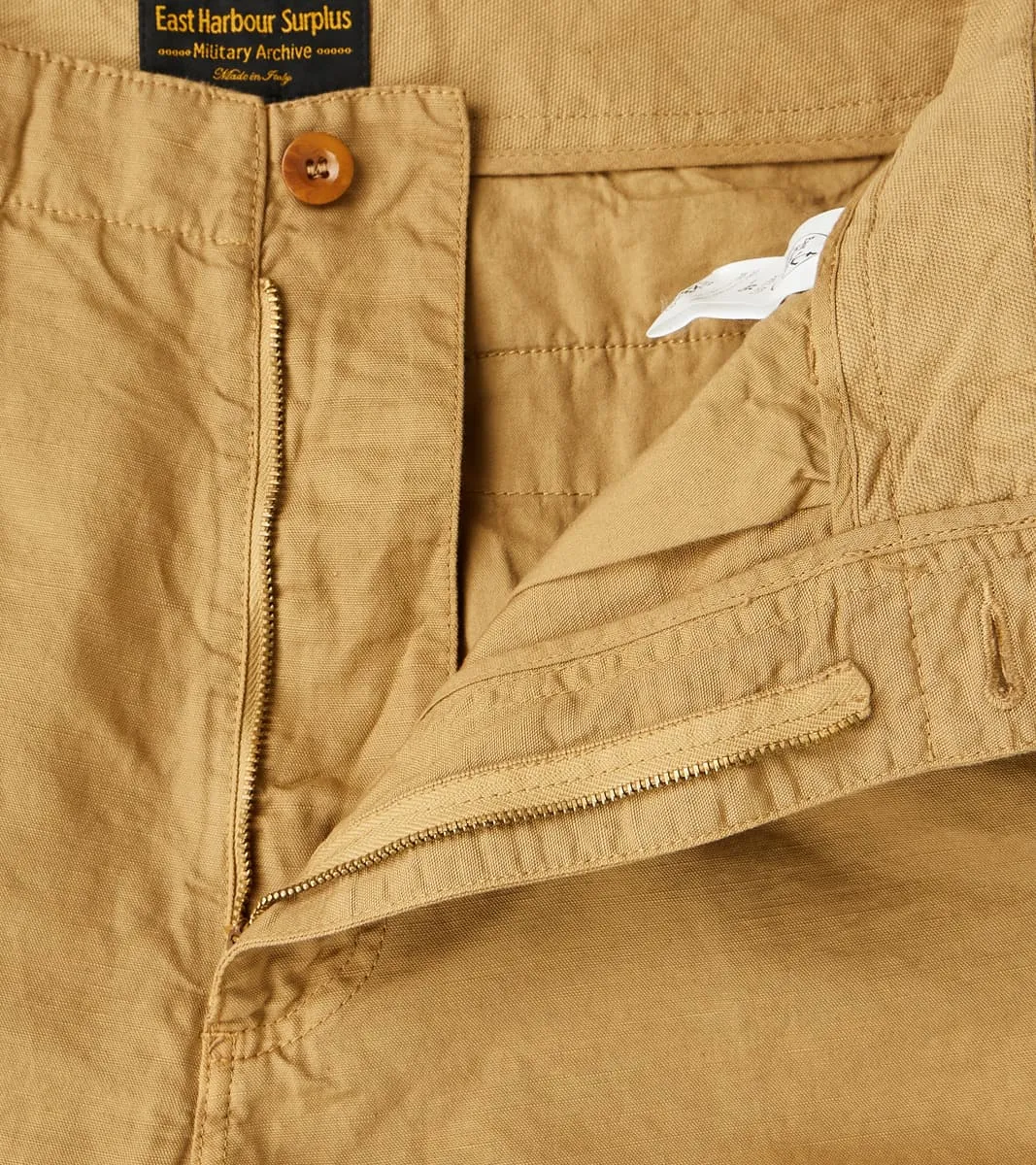 Axel 071 Chino Pant - Classic Tapered - Khaki Cotton Linen Canvas sold by Division Road product image thumbnail 5
