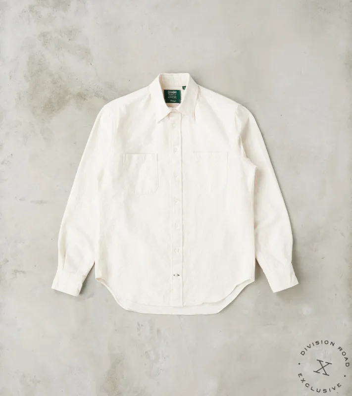 Japanese Amekaji Oxford Camper - Chalk made by Gitman Brothers