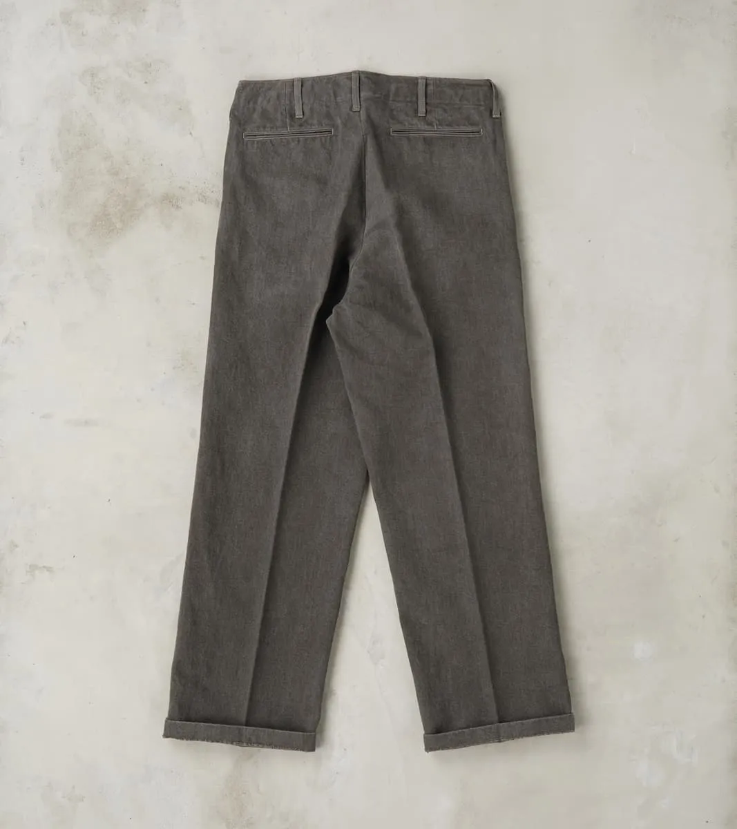 Lot. 221 Field Trousers - Cotton Washi Twill - Sumi Dyed Charcoal sold by Division Road product image thumbnail 2