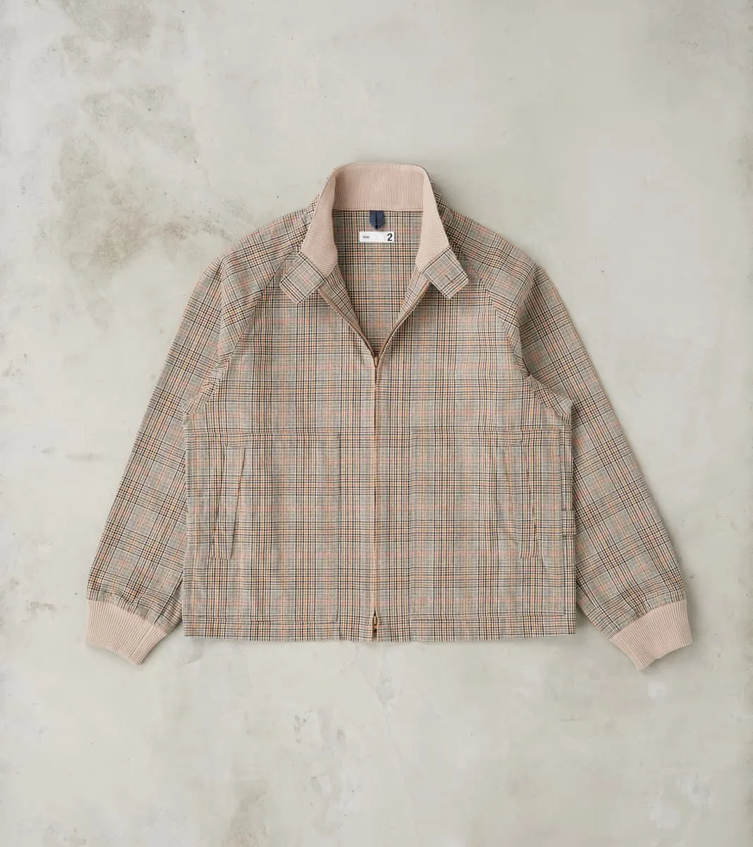 Harrington Jacket - Smoky Plaid Cotton Twill Cloth - Glenplaid sold by Division Road
