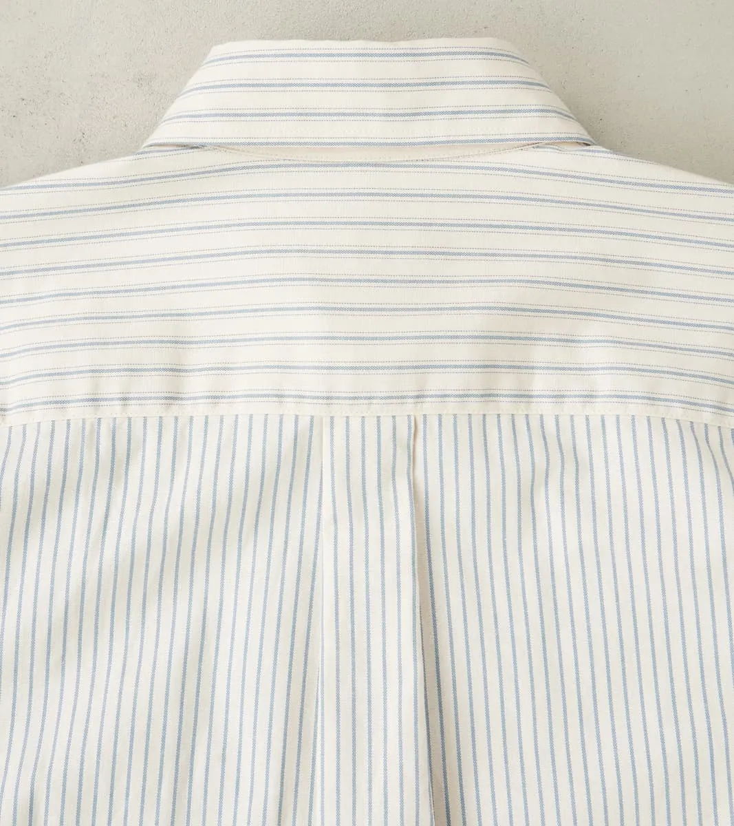 Baggy Fit Crazy Shirt - Organic Cotton Oxford Cloth - Blue sold by Division Road product image thumbnail 4