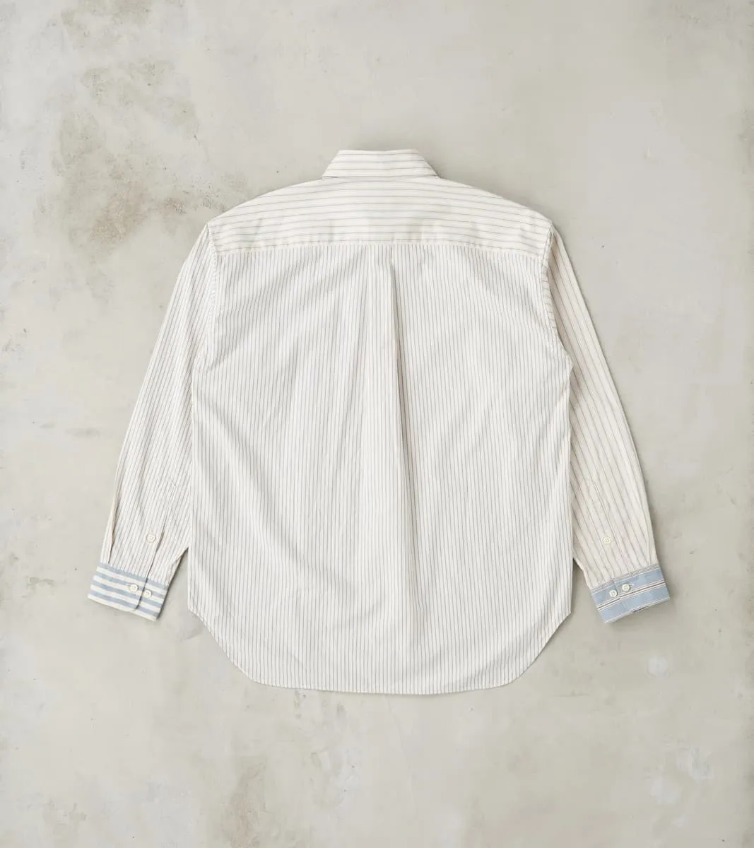 Baggy Fit Crazy Shirt - Organic Cotton Oxford Cloth - Blue sold by Division Road product image thumbnail 2