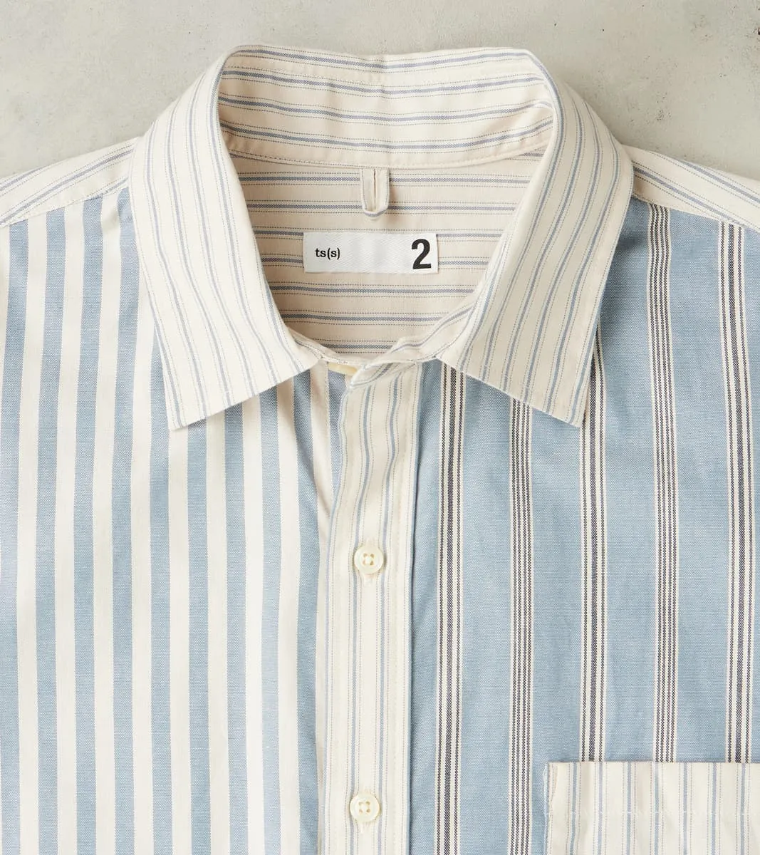 Baggy Fit Crazy Shirt - Organic Cotton Oxford Cloth - Blue sold by Division Road product image thumbnail 3