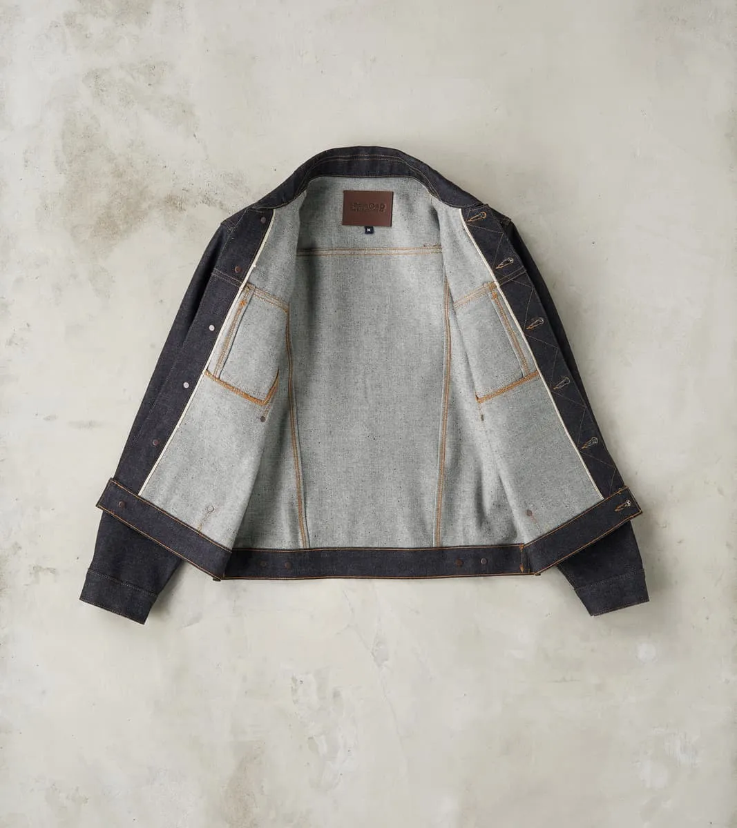 Classic Jacket - 15oz Japanese Unsinged Denim - Indigo sold by Division Road product image thumbnail 3