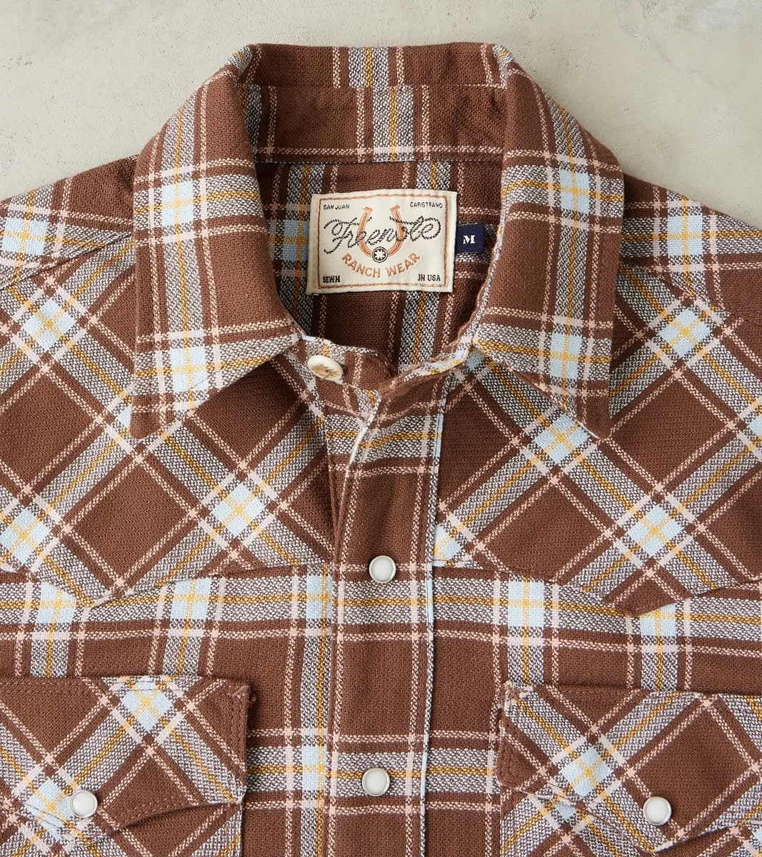 Western Scout - Archive Japanese Twill - Brown Plaid sold by Division Road product image thumbnail 3