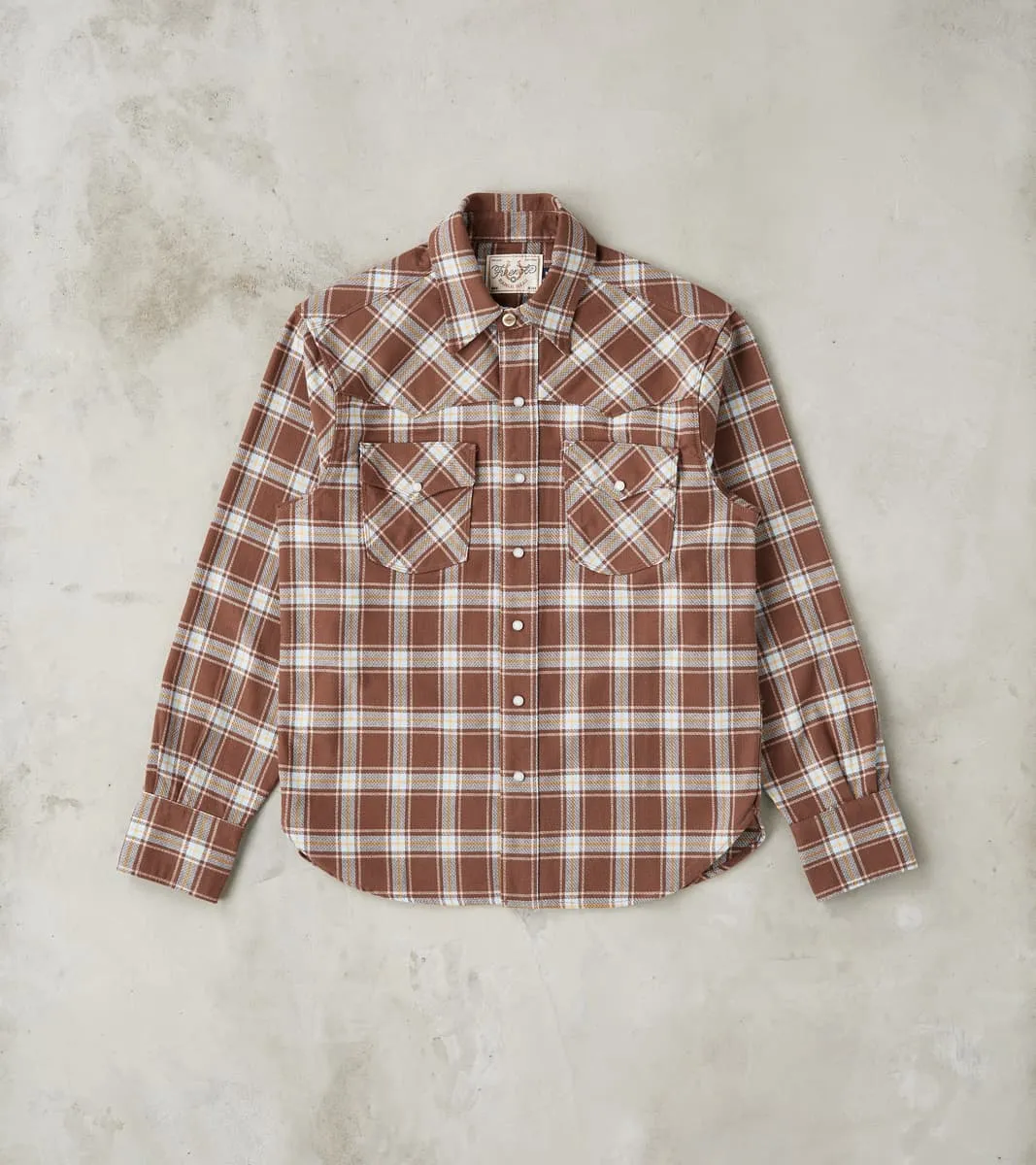 Western Scout - Archive Japanese Twill - Brown Plaid sold by Division Road
