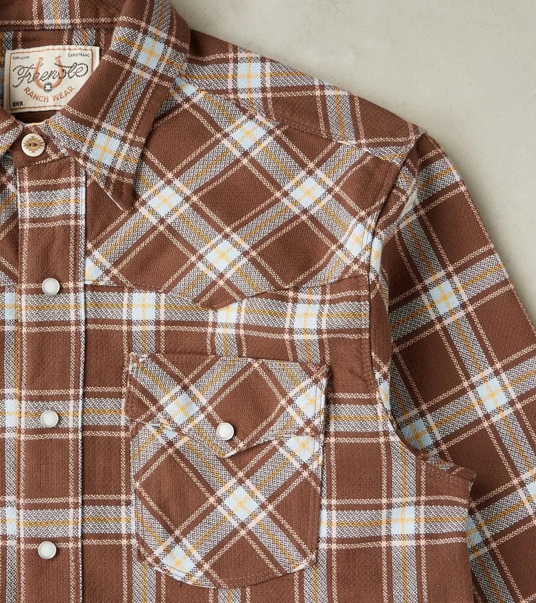 Western Scout - Archive Japanese Twill - Brown Plaid sold by Division Road product image thumbnail 5