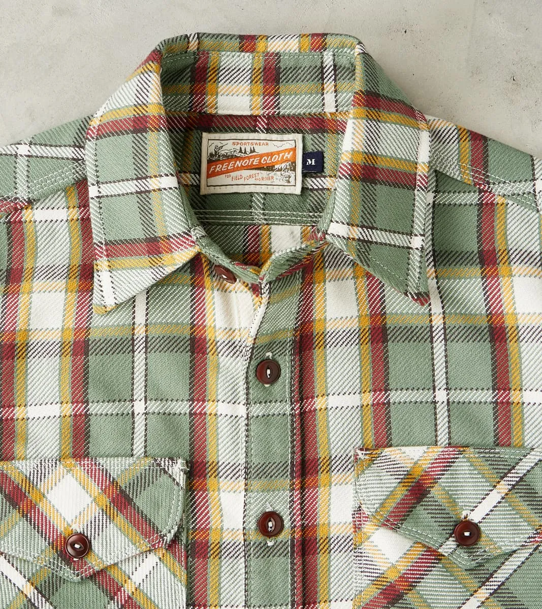Wells - Japanese Twill - Aloe Green Plaid sold by Division Road product image thumbnail 3