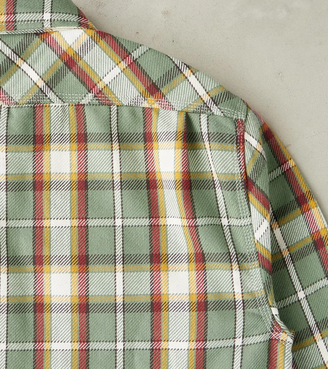 Wells - Japanese Twill - Aloe Green Plaid sold by Division Road product image thumbnail 4