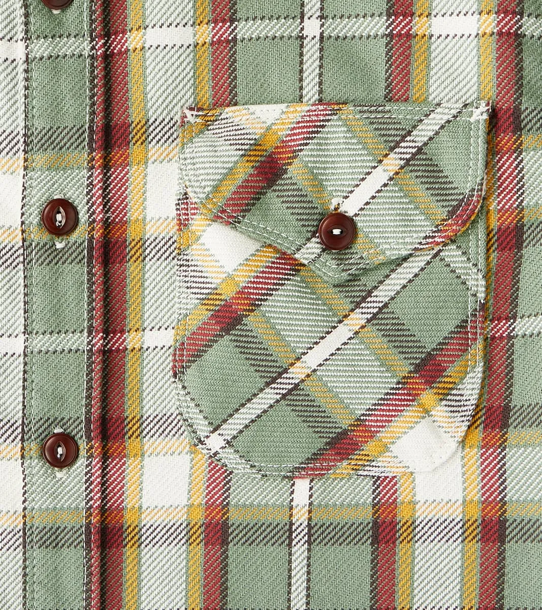 Wells - Japanese Twill - Aloe Green Plaid sold by Division Road product image thumbnail 5