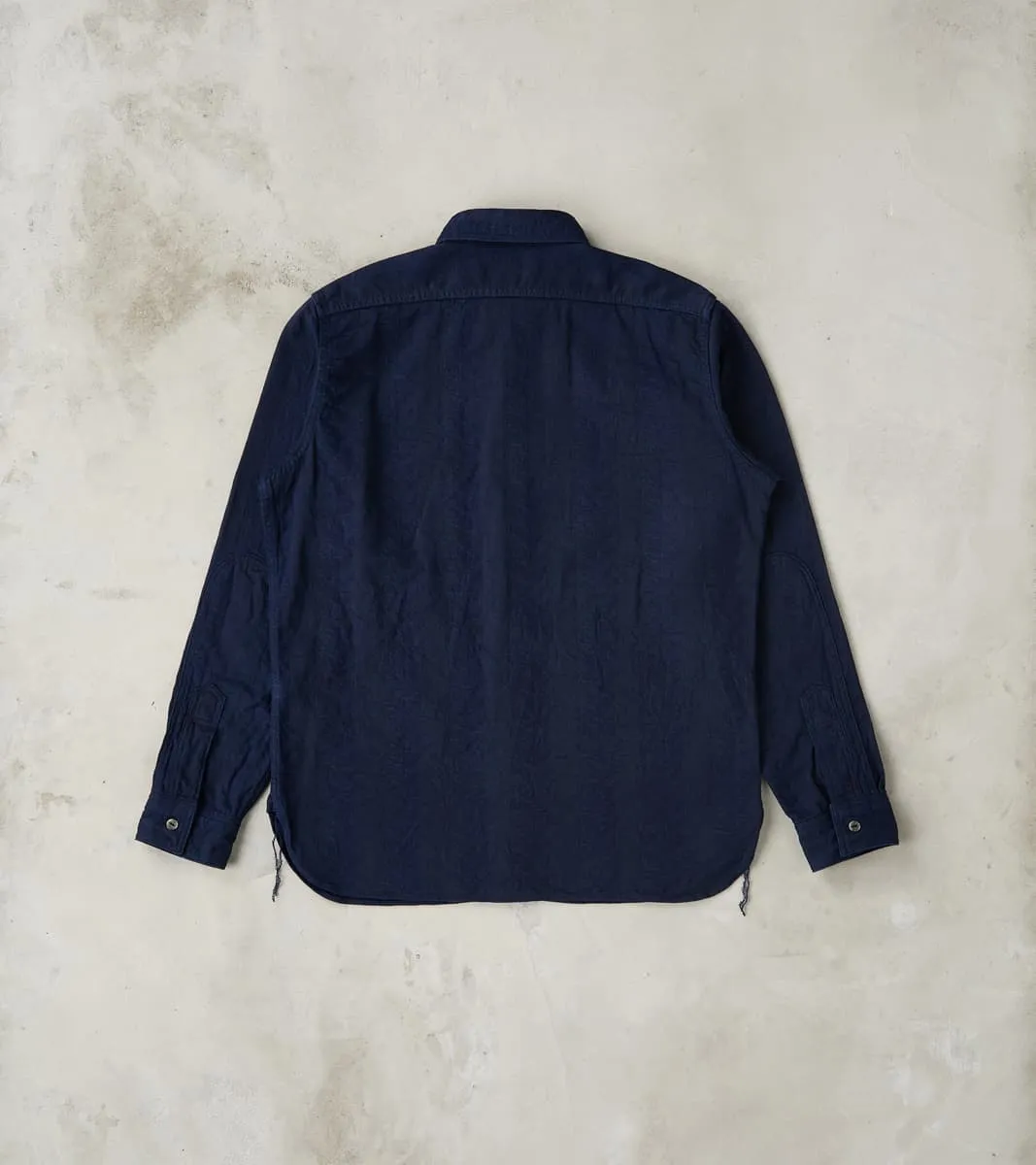 SSS26-01W Indigo Dyed Sengen Jacquard Work Shirt sold by Division Road product image thumbnail 2