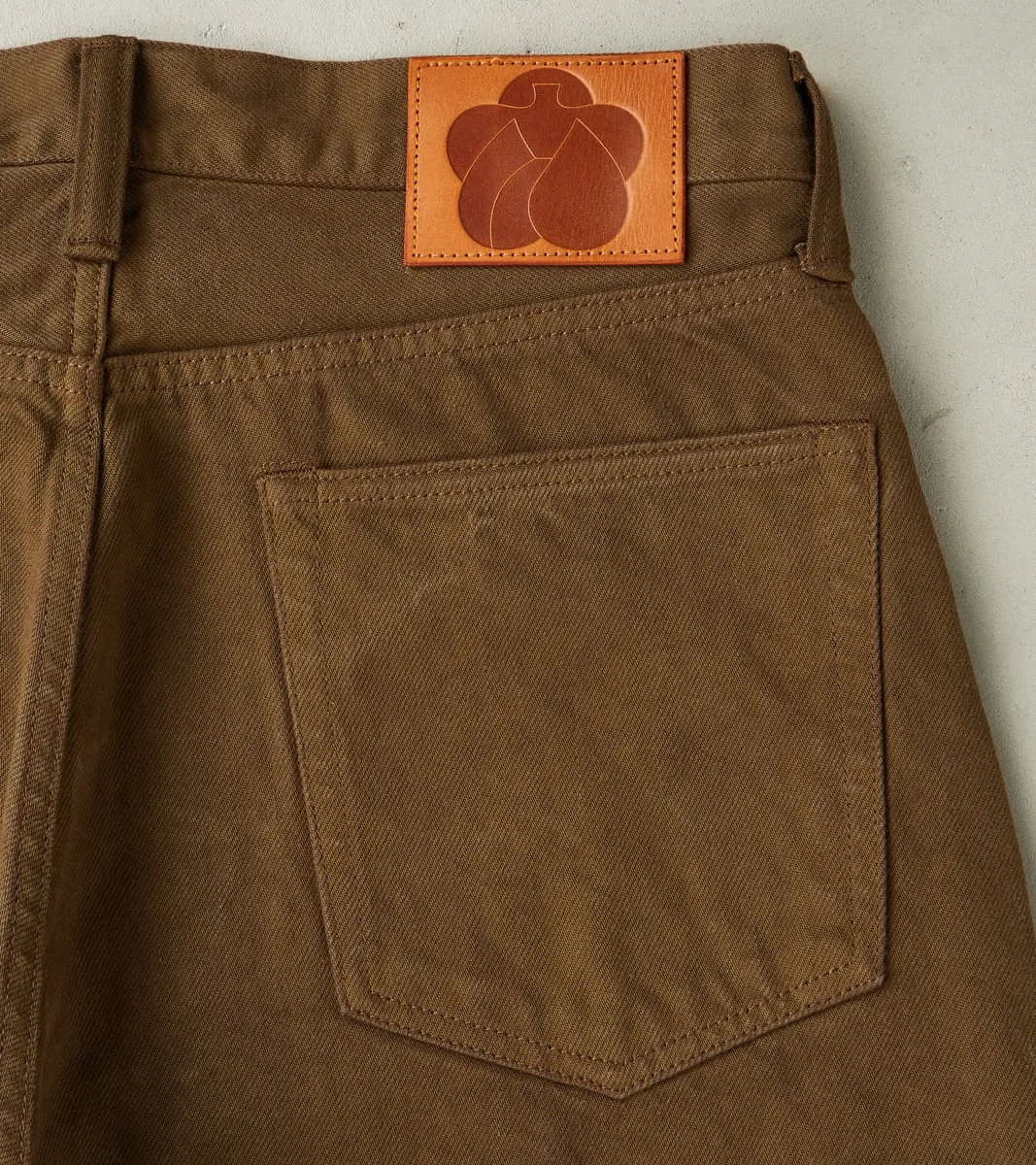 MMJZ6403 - #100 Straight - Moss Dyed Selvedge Twill sold by Division Road product image thumbnail 3