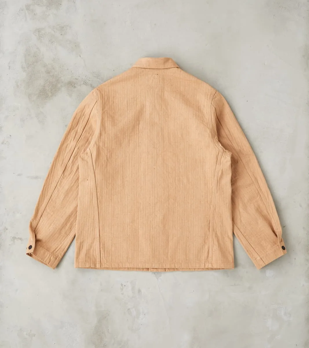 Natural Brown Fox Cotton Military Herringbone Twill Work Jacket sold by Division Road product image thumbnail 2