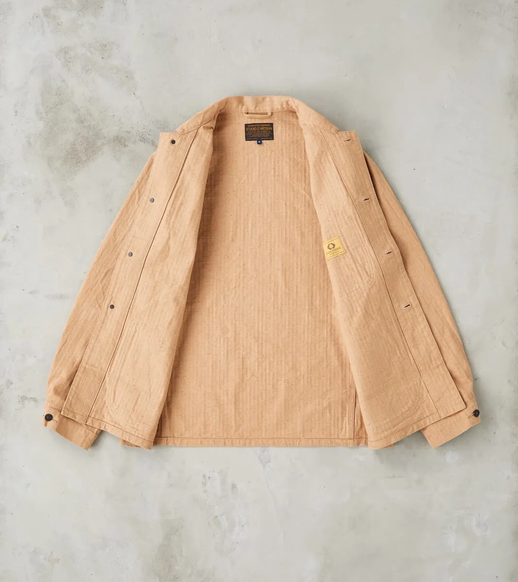Natural Brown Fox Cotton Military Herringbone Twill Work Jacket sold by Division Road product image thumbnail 3