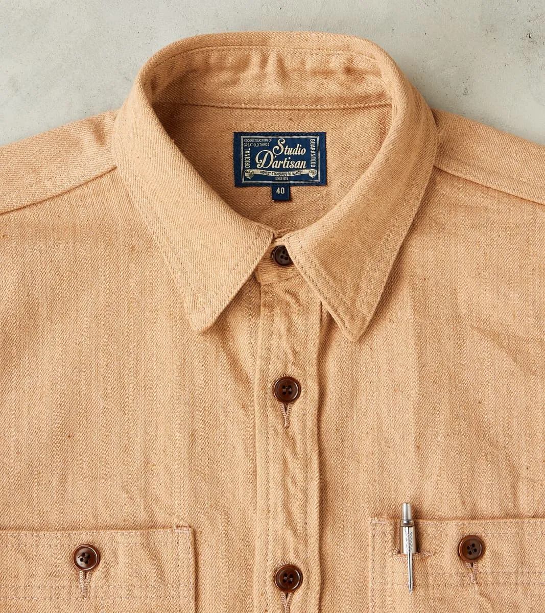 Natural Brown Fox Cotton Twill Workshirt sold by Division Road product image thumbnail 3