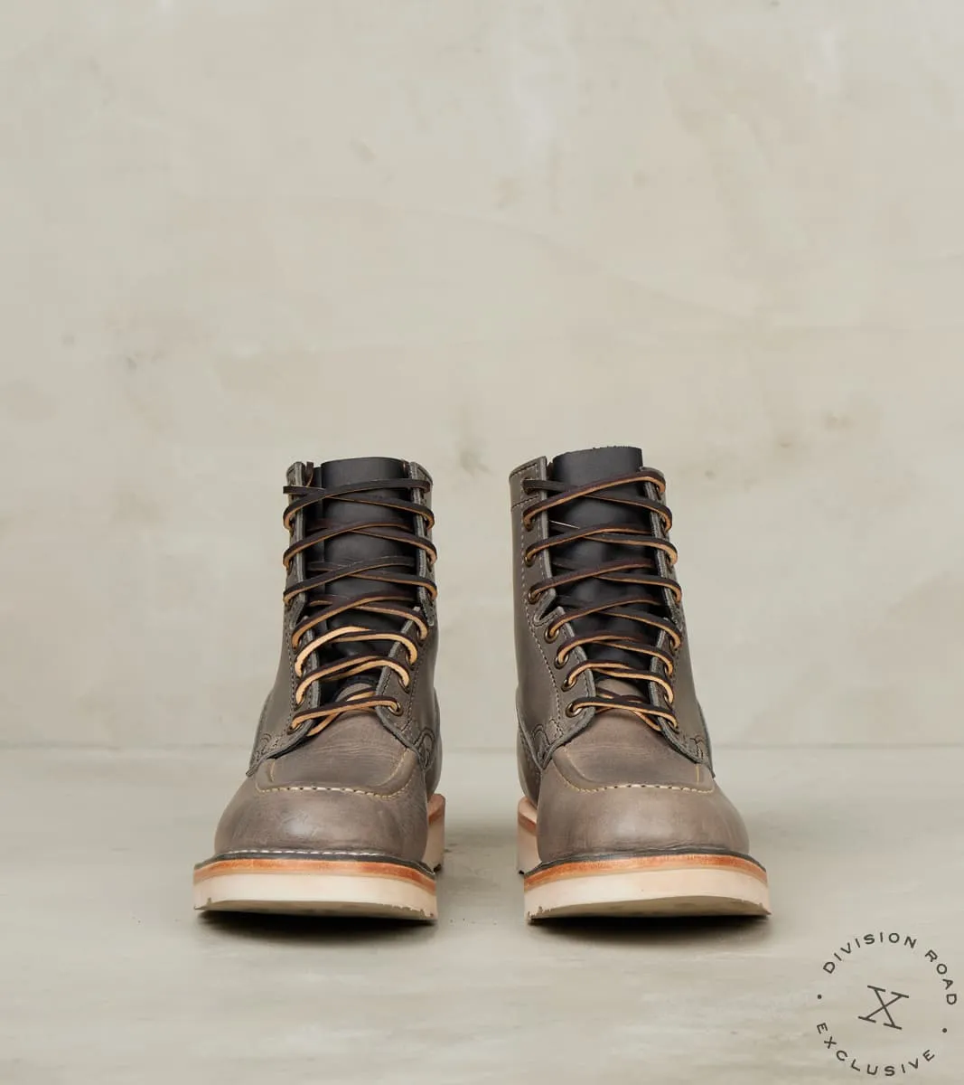 Concrete Workman Moc - HNW - Nicks Christy - Horween Light Grey Cypress sold by Division Road product image thumbnail 4