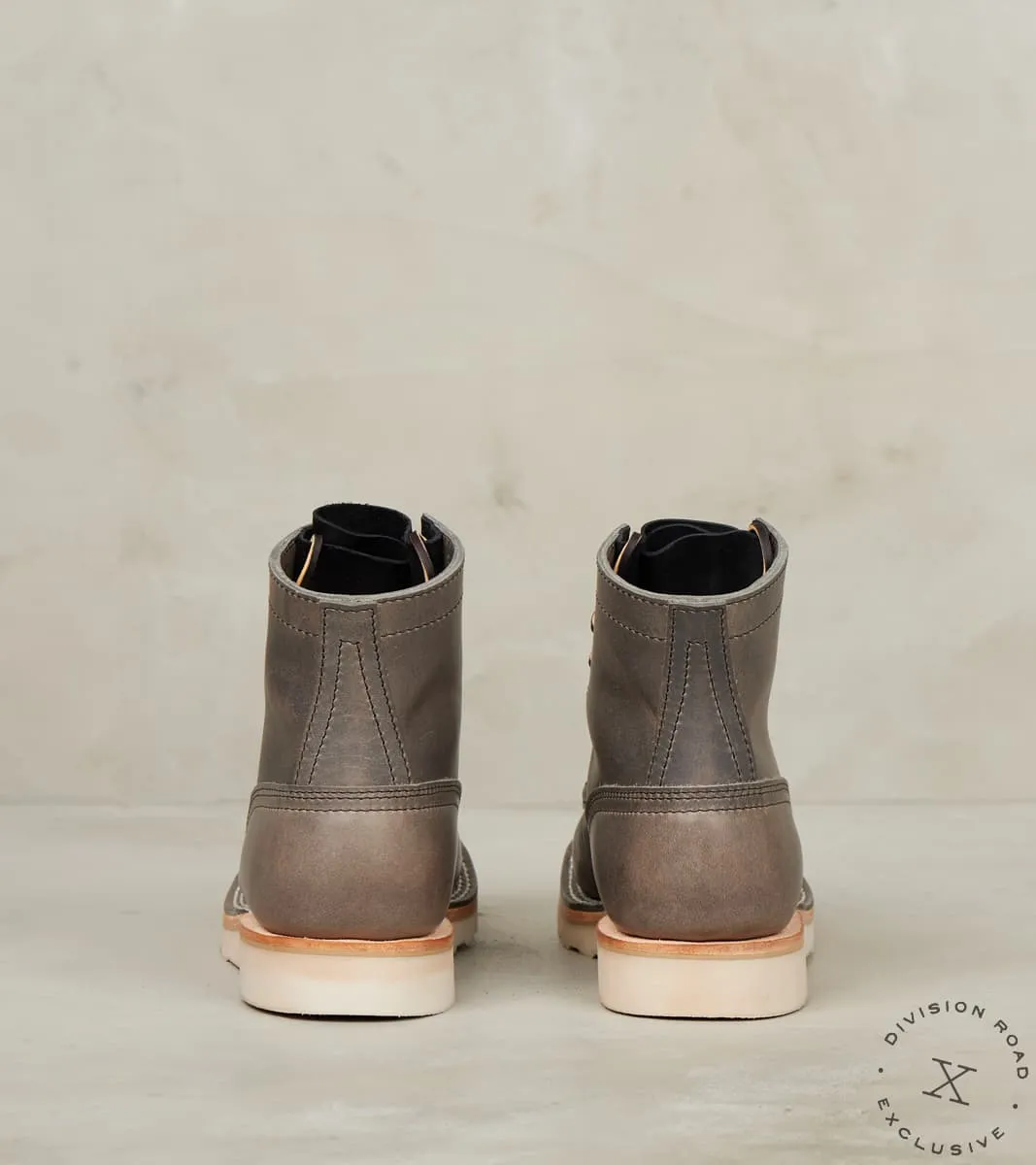 Concrete Workman Moc - HNW - Nicks Christy - Horween Light Grey Cypress sold by Division Road product image thumbnail 5