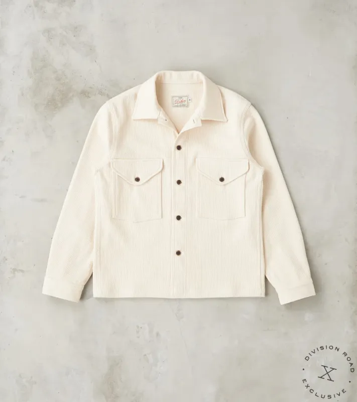 Skyline Overshirt - Japanese Sashi-Ori - Natural made by Dehen 1920